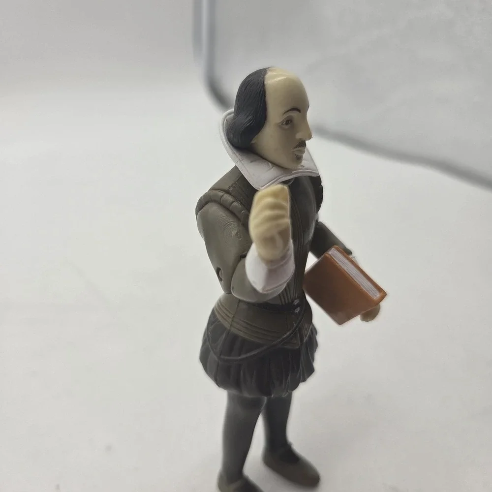 Vintage William Shakespeare 2003 Action Figure W/ Book *no Quill* Accoutrements